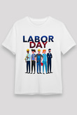 1 Mayıs Unisex Baskılı Beyaz Tişört - Tshirt