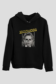 1000mods Baskılı Unisex Siyah Hoodie