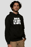 10cc Baskılı Unisex Siyah Hoodie