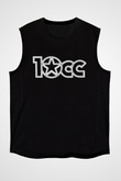 10cc Baskılı Unisex Siyah Kolsuz Tişört - Tshirt