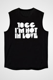 10cc Baskılı Unisex Siyah Kolsuz Tişört - Tshirt