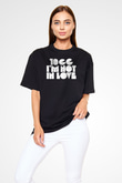 10cc Baskılı Unisex Siyah Oversize Tişört - Tshirt