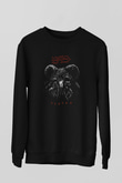 1349 Baskılı Unisex Siyah Sweatshirt