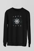 1349 Baskılı Unisex Siyah Sweatshirt
