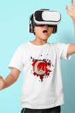 1453 Baskılı Beyaz Unisex Beyaz Çocuk Tişört - Tshirt