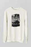 1453 Baskılı Beyaz Unisex Sweatshirt