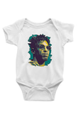 21 Savage Baskılı Beyaz Unisex Bebek Body - Zıbın