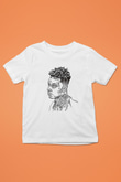 21 Savage Baskılı Beyaz Unisex Beyaz Çocuk Tişört - Tshirt
