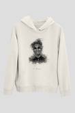 21 Savage Baskılı Beyaz Unisex Kapüşonlu Sweatshirt