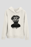 21 Savage Baskılı Beyaz Unisex Kapüşonlu Sweatshirt