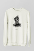 21 Savage Baskılı Beyaz Unisex Sweatshirt