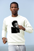 21 Savage Baskılı Beyaz Unisex Sweatshirt