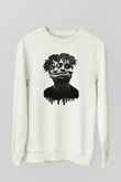 21 Savage Baskılı Beyaz Unisex Sweatshirt