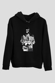 21 Savage Baskılı Unisex Siyah Hoodie