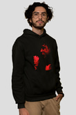 21 Savage Baskılı Unisex Siyah Hoodie