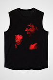 21 Savage Baskılı Unisex Siyah Kolsuz Tişört - Tshirt