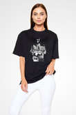 21 Savage Baskılı Unisex Siyah Oversize Tişört - Tshirt