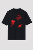 21 Savage Baskılı Unisex Siyah Oversize Tişört - Tshirt