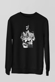 21 Savage Baskılı Unisex Siyah Sweatshirt