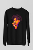 21 Savage Baskılı Unisex Siyah Sweatshirt