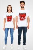 28 Days Later Unisex Baskılı Beyaz Tişört - Tshirt