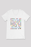 30 Seconds To Mars Baskılı Unisex Beyaz V Yaka Tişört