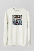 30 Seconds To Mars Baskılı Unisex Beyaz Sweatshirt