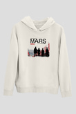 30 Seconds To Mars Baskılı Unisex Beyaz Hoodie