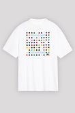 30 Seconds To Mars Baskılı Unisex Beyaz Oversize Tişört