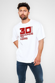 30 Seconds To Mars Baskılı Unisex Beyaz Oversize Tişört