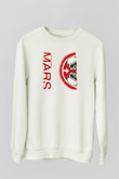 30 Seconds To Mars Baskılı Unisex Beyaz Sweatshirt
