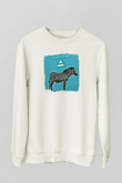 30 Seconds To Mars Baskılı Unisex Beyaz Sweatshirt