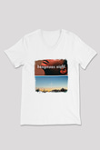 30 Seconds To Mars Baskılı Unisex Beyaz V Yaka Tişört