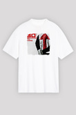 30 Seconds To Mars Baskılı Unisex Beyaz Oversize Tişört