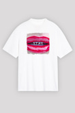 30 Seconds To Mars Baskılı Unisex Beyaz Oversize Tişört