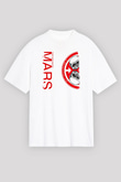 30 Seconds To Mars Baskılı Unisex Beyaz Oversize Tişört