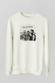 30 Seconds To Mars Baskılı Unisex Beyaz Sweatshirt