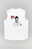 30 Seconds To Mars Baskılı Unisex Beyaz Kolsuz Tişört
