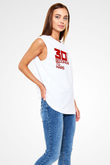30 Seconds To Mars Baskılı Unisex Beyaz Kolsuz Tişört