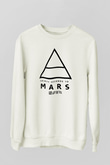 30 Seconds To Mars Baskılı Unisex Beyaz Sweatshirt
