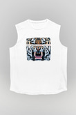 30 Seconds To Mars Baskılı Unisex Beyaz Kolsuz Tişört