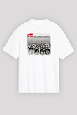 30 Seconds To Mars Baskılı Unisex Beyaz Oversize Tişört