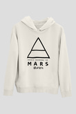 30 Seconds To Mars Baskılı Unisex Beyaz Hoodie