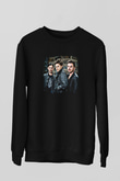 30 Seconds To Mars Baskılı Unisex Siyah Sweatshirt
