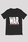 30 Seconds To Mars Baskılı Unisex Siyah V Yaka Tişört