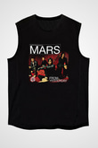 30 Seconds To Mars Baskılı Unisex Siyah Kolsuz Tişört