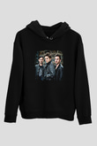 30 Seconds To Mars Baskılı Unisex Siyah Hoodie