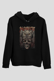 36 Crazyfists Baskılı Unisex Siyah Hoodie