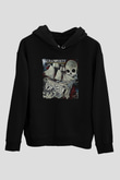 36 Crazyfists Baskılı Unisex Siyah Hoodie