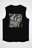 36 Crazyfists Baskılı Unisex Siyah Kolsuz Tişört - Tshirt